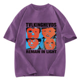 Tokyosol Talking Heads Remain In Light Washed T-Shirt