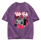 Tokyosol Hip Hop Style Washed T-Shirt