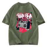 Tokyosol Hip Hop Style Washed T-Shirt