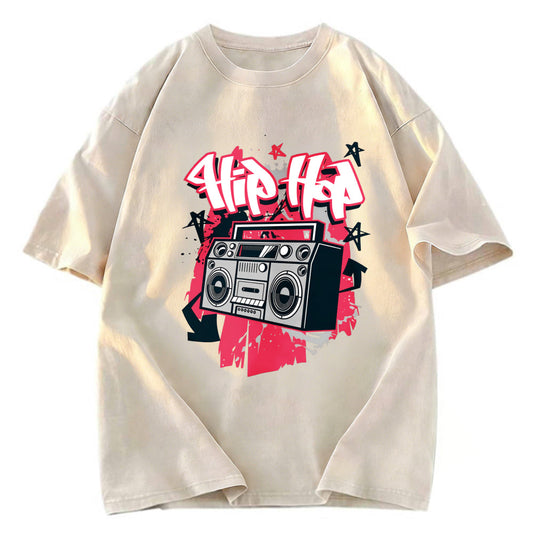 Tokyosol Hip Hop Style Washed T-Shirt
