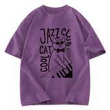 Tokyosol Jazz Cat Club Washed T-Shirt