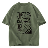 Tokyosol Jazz Cat Club Washed T-Shirt