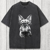 Tokyosol Floral Bunny Easter Washed T-Shirt