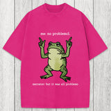Tokyosol No Problemo Frog Funny Meme Washed T-Shirt