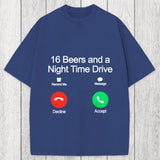 Tokyosol 16 Beers And A Night Time Drive Washed T-Shirt
