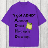 Tokyosol I Got ADHD Frog Washed T-Shirt