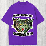 Tokyosol Normal And Chill Cat Washed T-Shirt