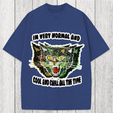 Tokyosol Normal And Chill Cat Washed T-Shirt