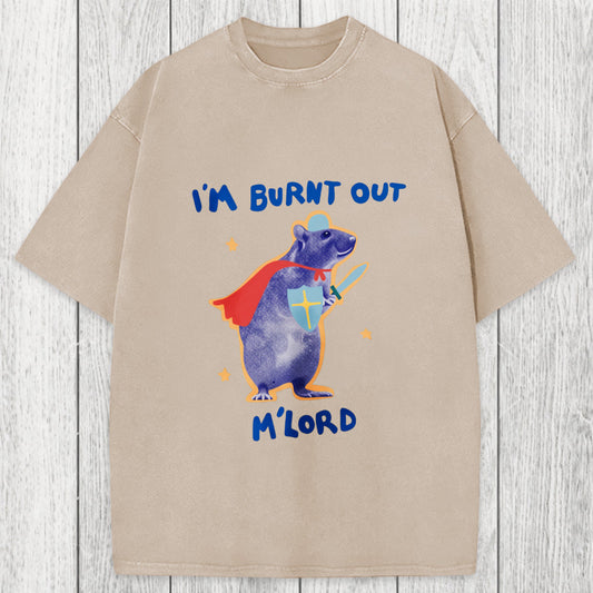 Tokyosol I'm Burnt Out M'lord Washed T-Shirt