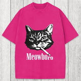 Tokyosol Vintage Smoking Cat Washed T-Shirt