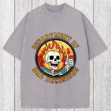 Tokyosol Department Of Bad Decisions Washed T-Shirt