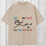 Tokyosol Sit On My Face Washed T-Shirt