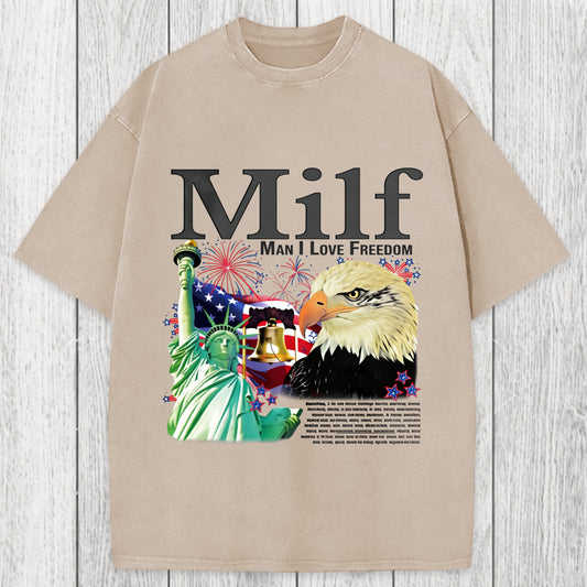 Tokyosol Man I Love Freedom Washed T-Shirt