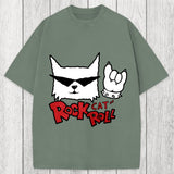 Tokyosol Rock Cat Roll Washed T-Shirt