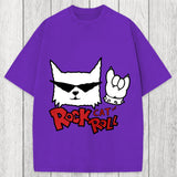 Tokyosol Rock Cat Roll Washed T-Shirt