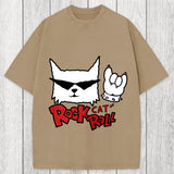 Tokyosol Rock Cat Roll Washed T-Shirt