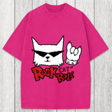Tokyosol Rock Cat Roll Washed T-Shirt