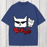 Tokyosol Rock Cat Roll Washed T-Shirt