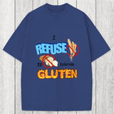 Tokyosol I Refuse to Tolerate Gluten Meme Washed T-Shirt
