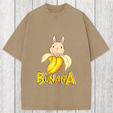 Tokyosol Funny Banana Bunny Washed T-Shirt