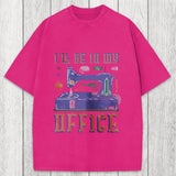 Tokyosol Funny Sewing Machine Seamstress Tailor Washed T-Shirt