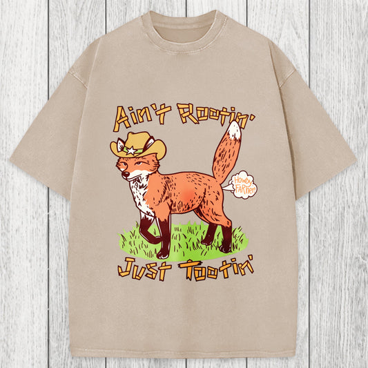 Tokyosol Ain't Rootin' Just Tootin' Washed T-Shirt