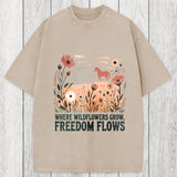 Tokyosol Wild-flowers Washed T-Shirt