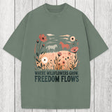 Tokyosol Wild-flowers Washed T-Shirt