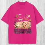 Tokyosol Wild-flowers Washed T-Shirt