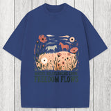 Tokyosol Wild-flowers Washed T-Shirt