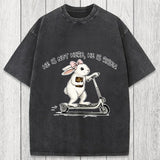 Tokyosol He Is Risen Easter Bunny Washed T-Shirt
