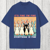 Tokyosol Black Cat Easter Washed T-Shirt
