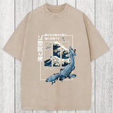 Tokyosol Koi Fish Great Wave Washed T-Shirt