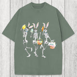 Tokyosol Easter Dancing Skeleton Washed T-Shirt