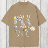 Tokyosol Easter Dancing Skeleton Washed T-Shirt