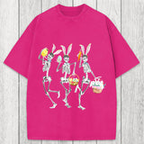 Tokyosol Easter Dancing Skeleton Washed T-Shirt