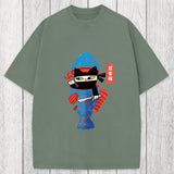 Tokyosol Neko Ninja Washed T-Shirt