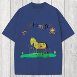 Tokyosol Funny Ketamine Horse Washed T-Shirt
