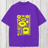 Tokyosol Geometric Eyes Washed T-Shirt
