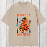 Tokyosol Japanese Octopus In Band Washed T-Shirt