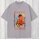 Tokyosol Japanese Octopus In Band Washed T-Shirt