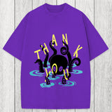 Tokyosol Octopus In Water Thank You Washed T-Shirt