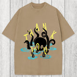 Tokyosol Octopus In Water Thank You Washed T-Shirt