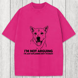 Tokyosol Stubborn Dog Defending His Point Washed T-Shirt