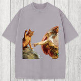 Tokyosol The Creation of Cat Washed T-Shirt