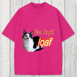 Tokyosol Live Laugh Loaf Cat Washed T-Shirt