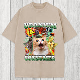 Tokyosol Uranium Consumer Funny Cat Dank Memes Washed T-Shirt