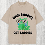 Tokyosol Even Baddies Get Saddies Washed T-Shirt