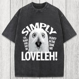 Tokyosol Simply Loveleh Owl Washed T-Shirt