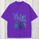 Tokyosol Not Bound Japanese Print Art Washed T-Shirt